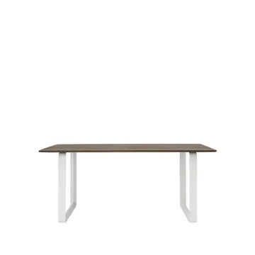 70/70 dining table 170x85 cm - Solid smoked oak-White - Muuto