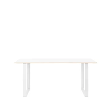 70/70 dining table 170x85 cm - White laminate-Plywood-White - Muuto
