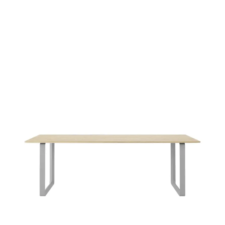 70/70 dining table 225x90 cm - Solid oak-Grey - Muuto