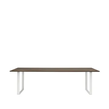 70/70 dining table 255x108 cm - Solid smoked oak-White - Muuto