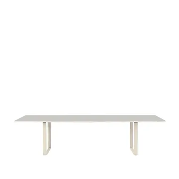 70/70 dining table 295x108 cm - Grey linoleum-Plywood-Sand - Muuto