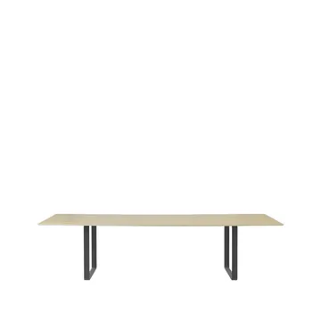 70/70 dining table 295x108 cm - Oak veneer-Plywood-Black - Muuto