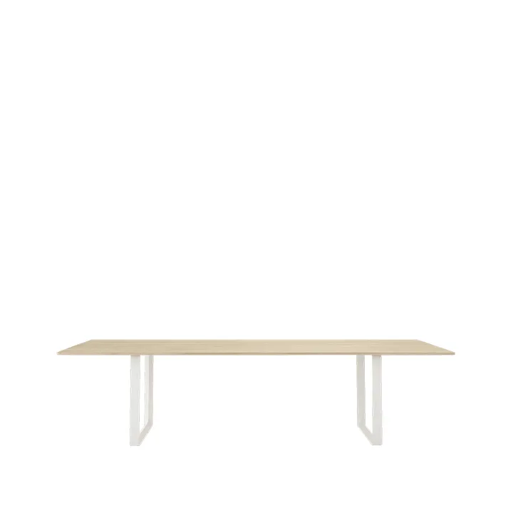 70/70 dining table 295x108 cm - Solid oak-White - Muuto