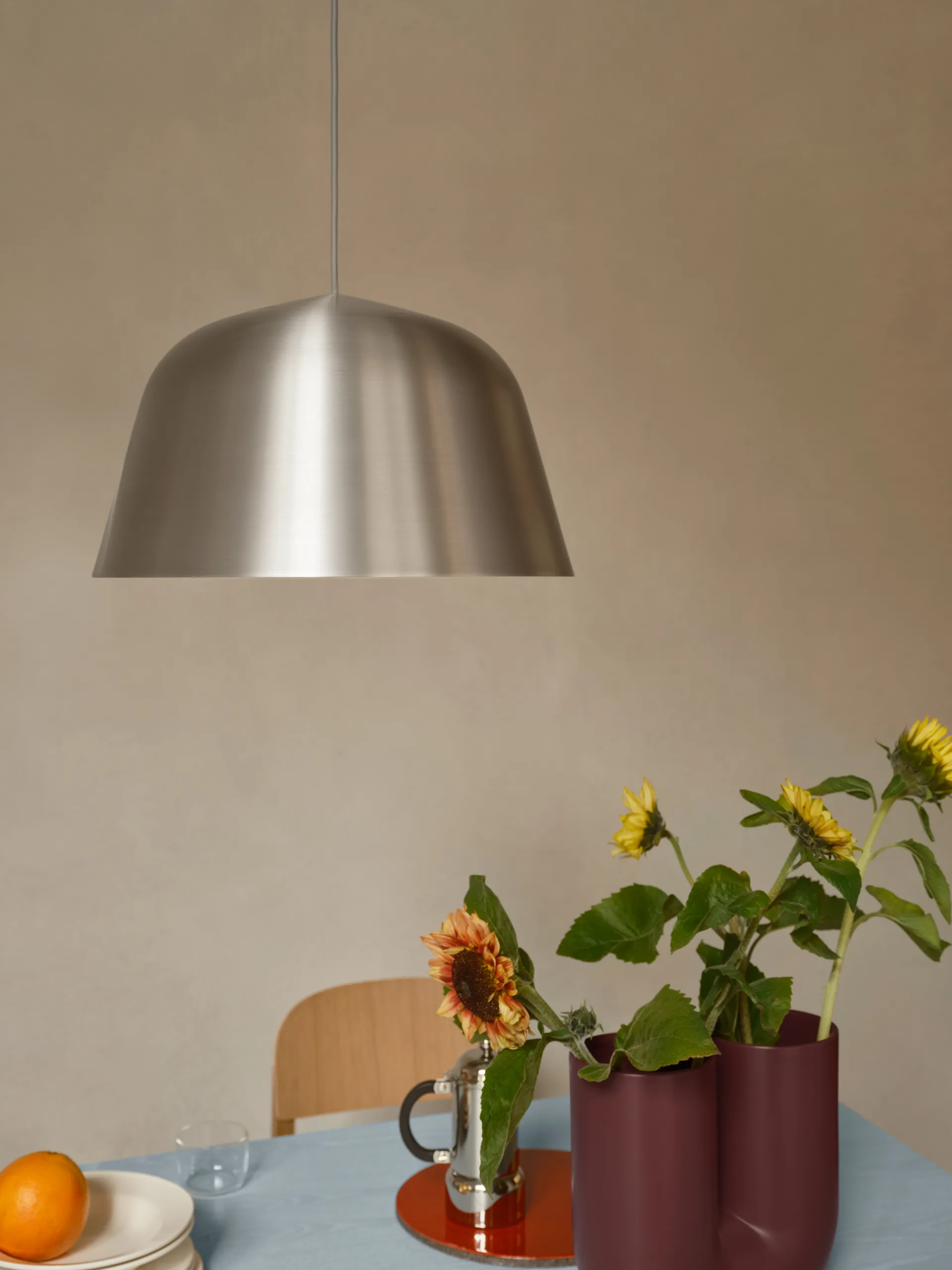 Ambit Pendant, Brushed aluminium, Ø40 cm Muuto
