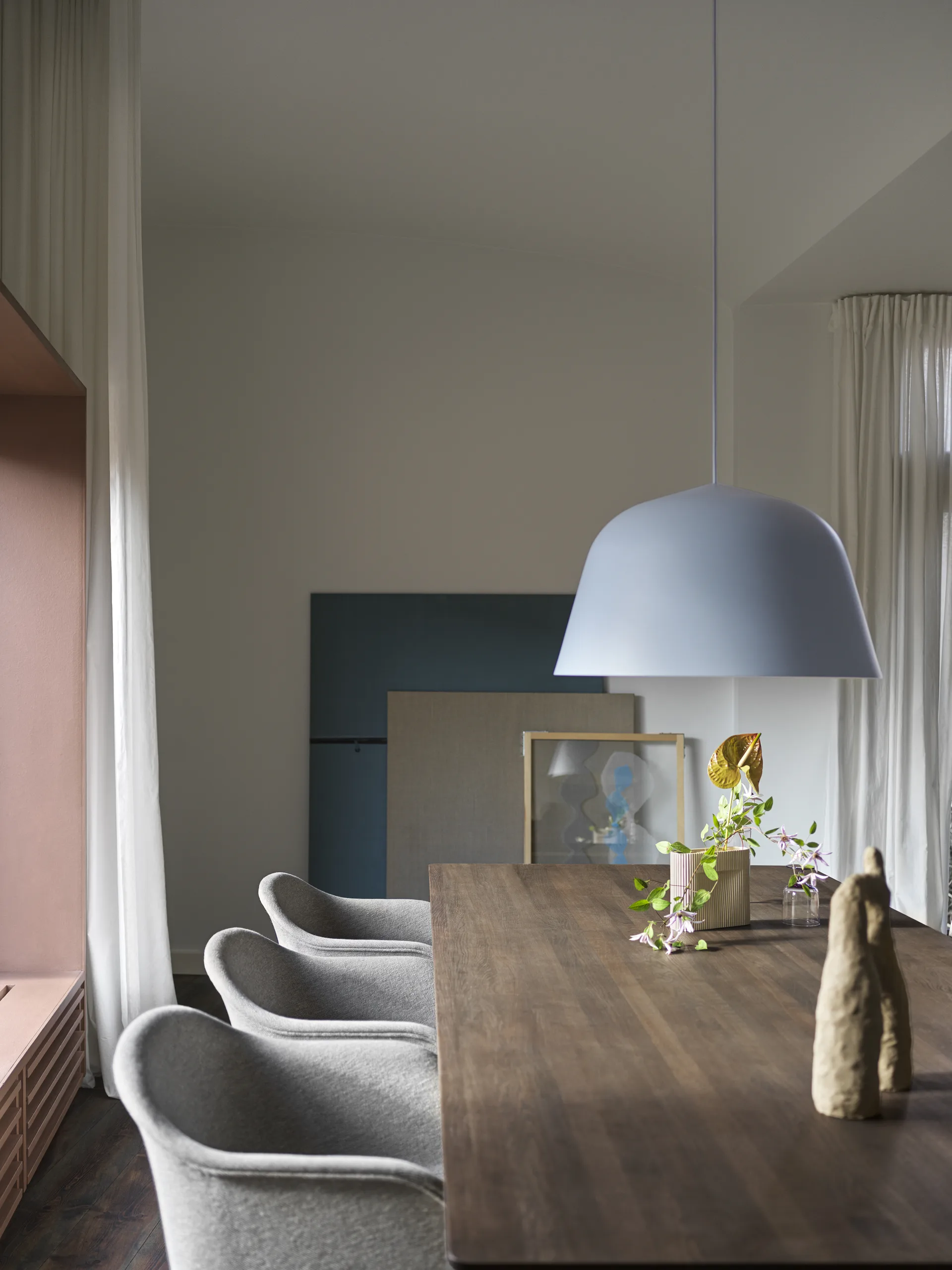 Ambit pendant lamp Ø55 cm, Light blue Muuto