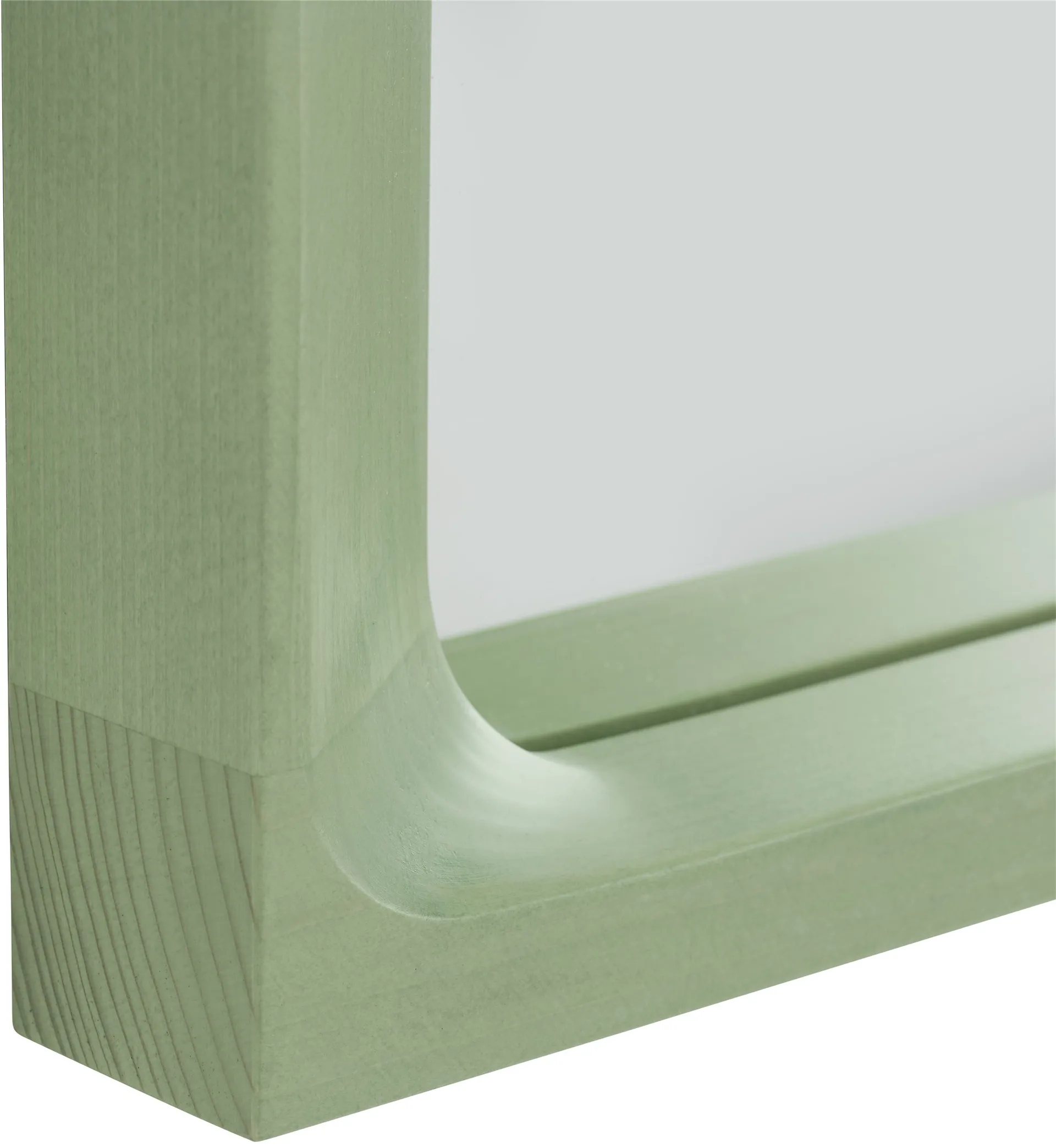 Arced mirror 80x55 cm, Light green Muuto