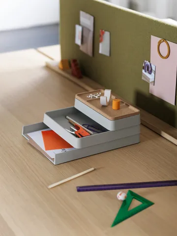 Arrange Desktop Storage - Configuration 1 grey - Muuto