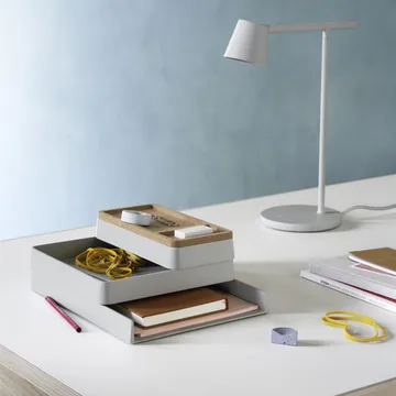 Arrange Desktop tray 12x25 cm - grey - Muuto