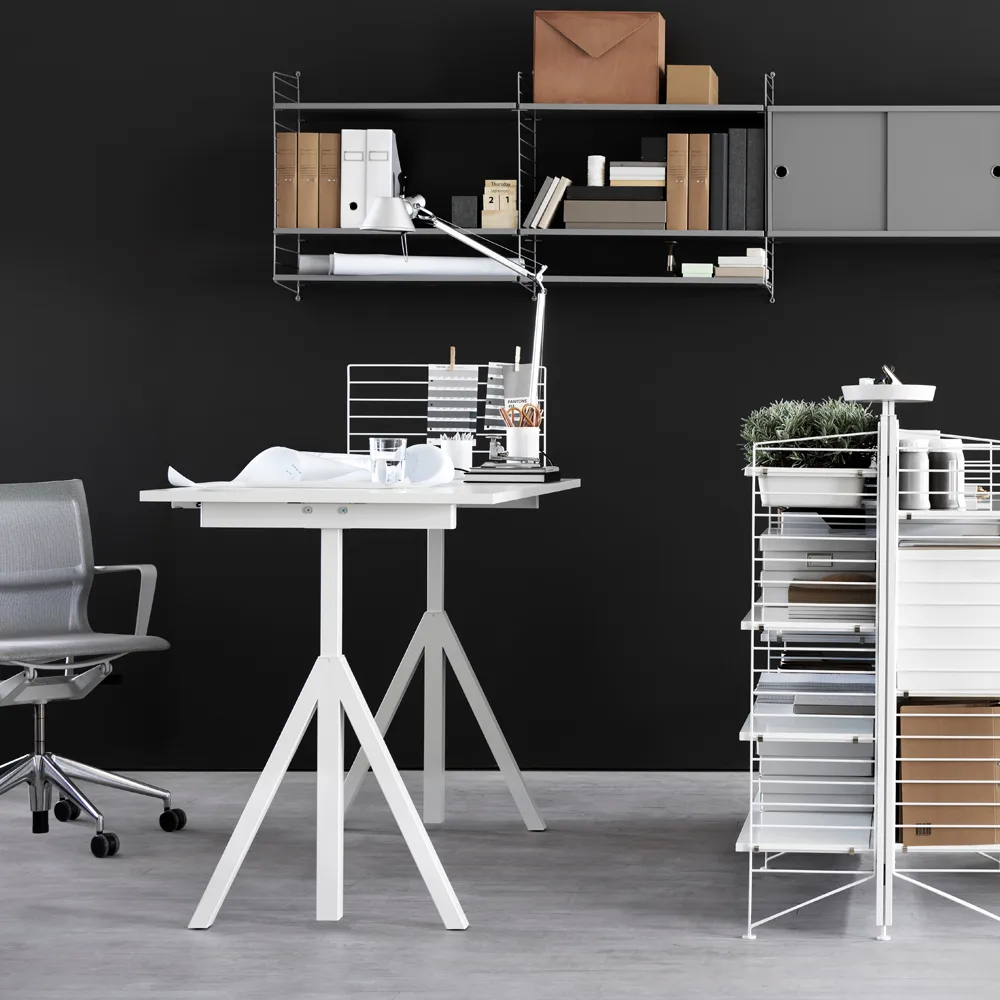 Base dining table, White. abs edge. 190x85cm Muuto
