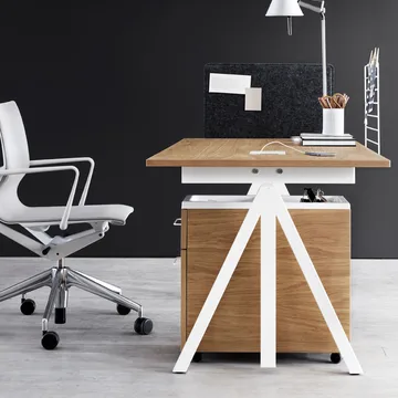 Base dining table - White. abs edge. 190x85cm - Muuto