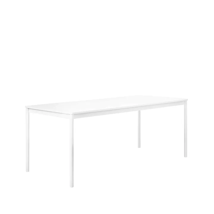 Base dining table - White. abs edge. 190x85cm - Muuto