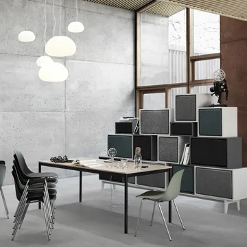 Base dining table - White. plywood edge. 190x85cm - Muuto