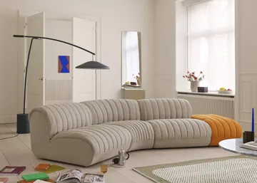 Coltre modular sofa - Configuration 2, turf-sand, corner sofa - Muuto