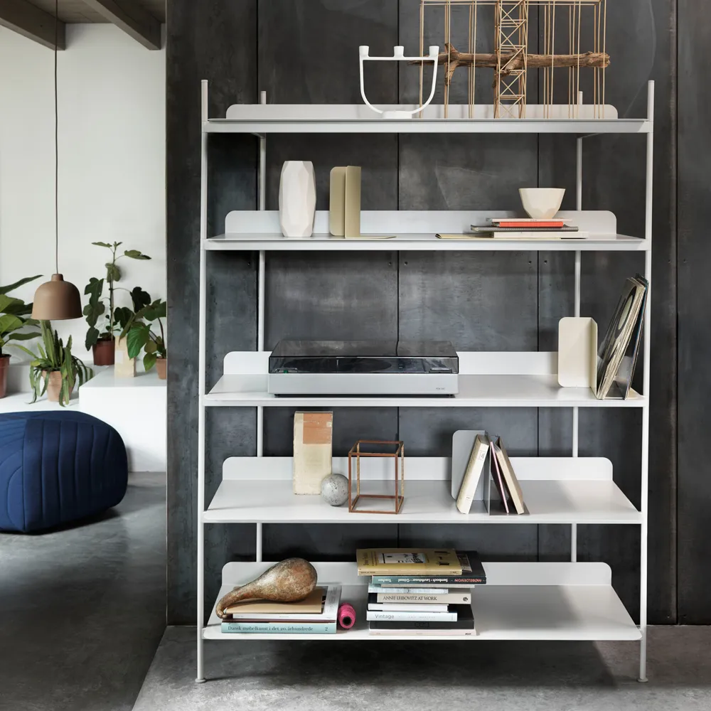 Compile configuration 3 shelving system, Black Muuto