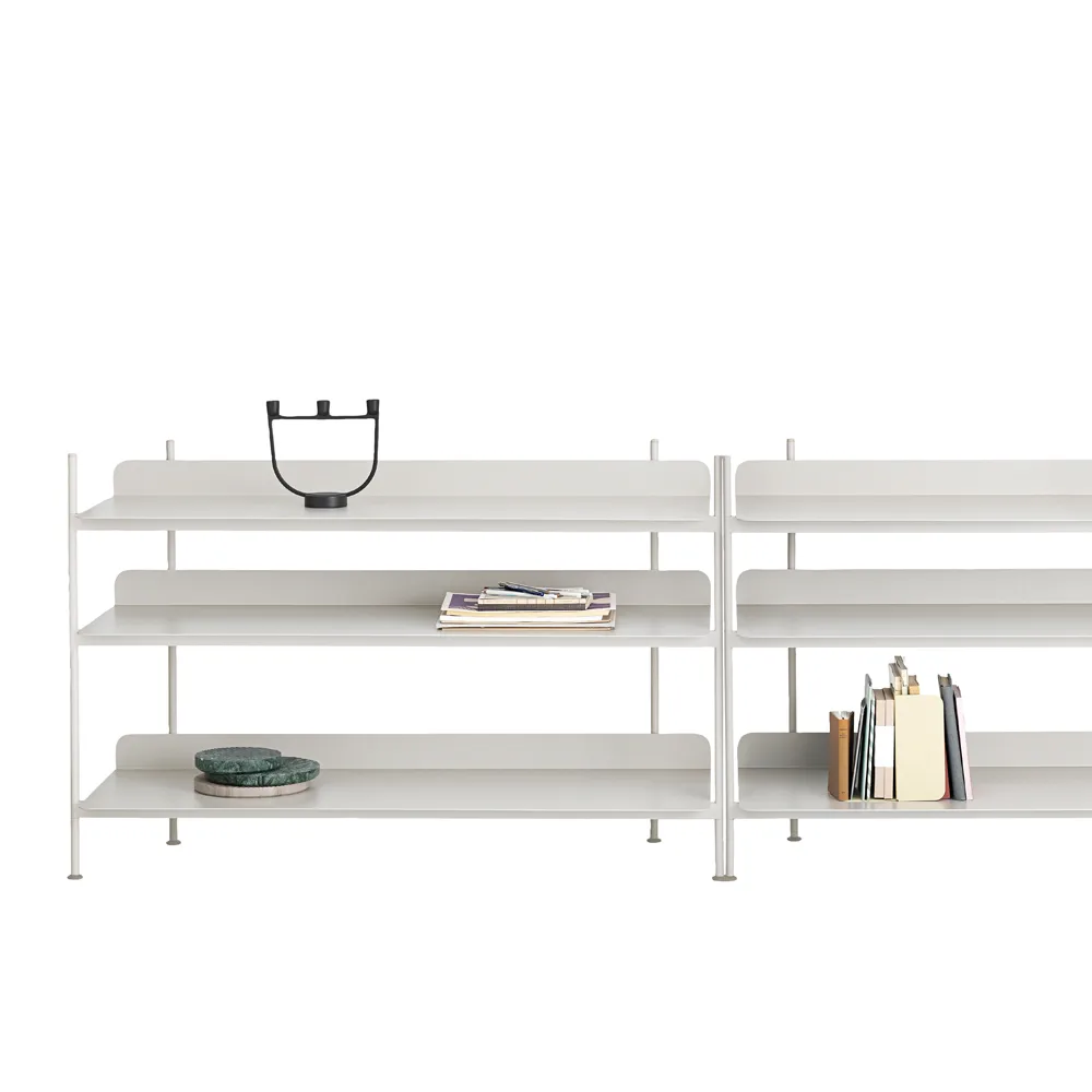 Compile configuration 4 shelving system, Grey Muuto
