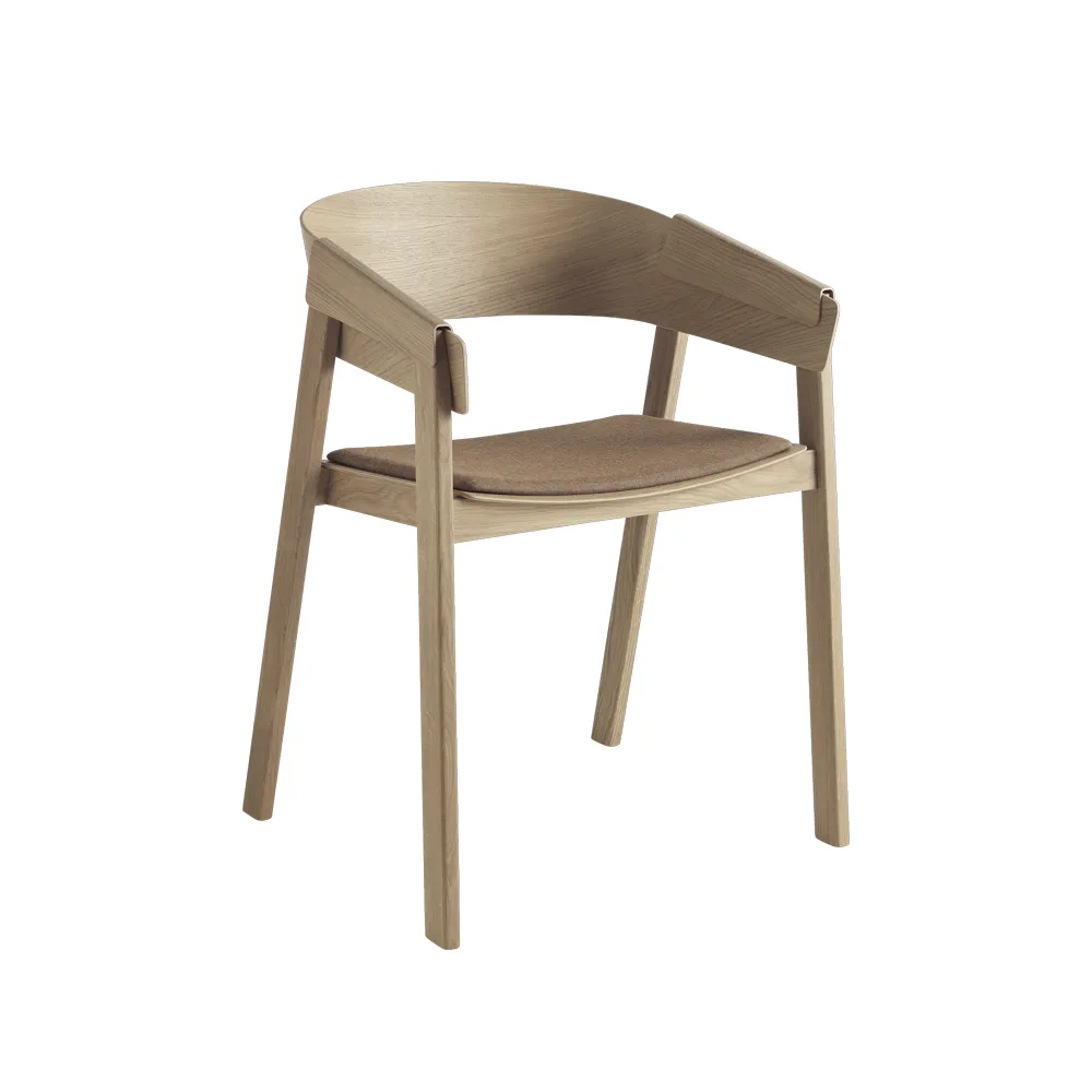 Cover chair upholstered seat, Remix 252-Oak Muuto