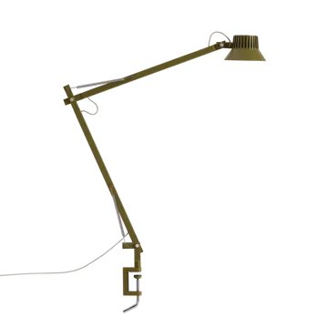 Dedicate L2 table lamp with clamp - Brown Green - Muuto
