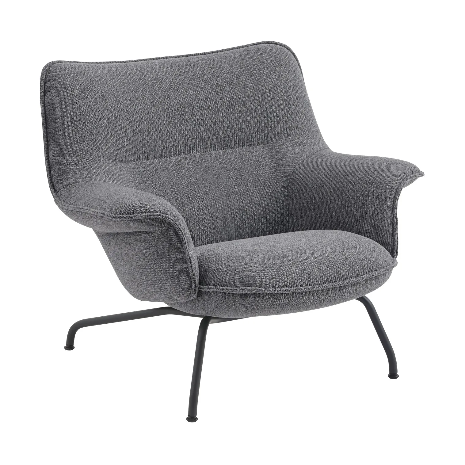 Doze armchair low, Ocean 80-anthracite black Muuto