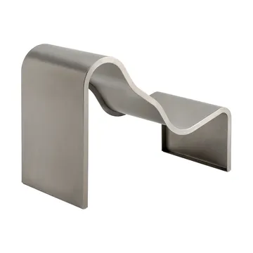 Dream View bench - Brushed steel, 60 cm - Muuto