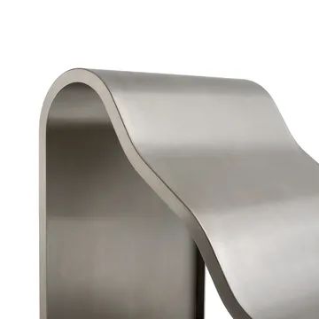 Dream View bench - Brushed steel, 60 cm - Muuto