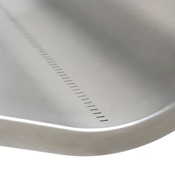 Dream View bench - Brushed steel, 60 cm - Muuto