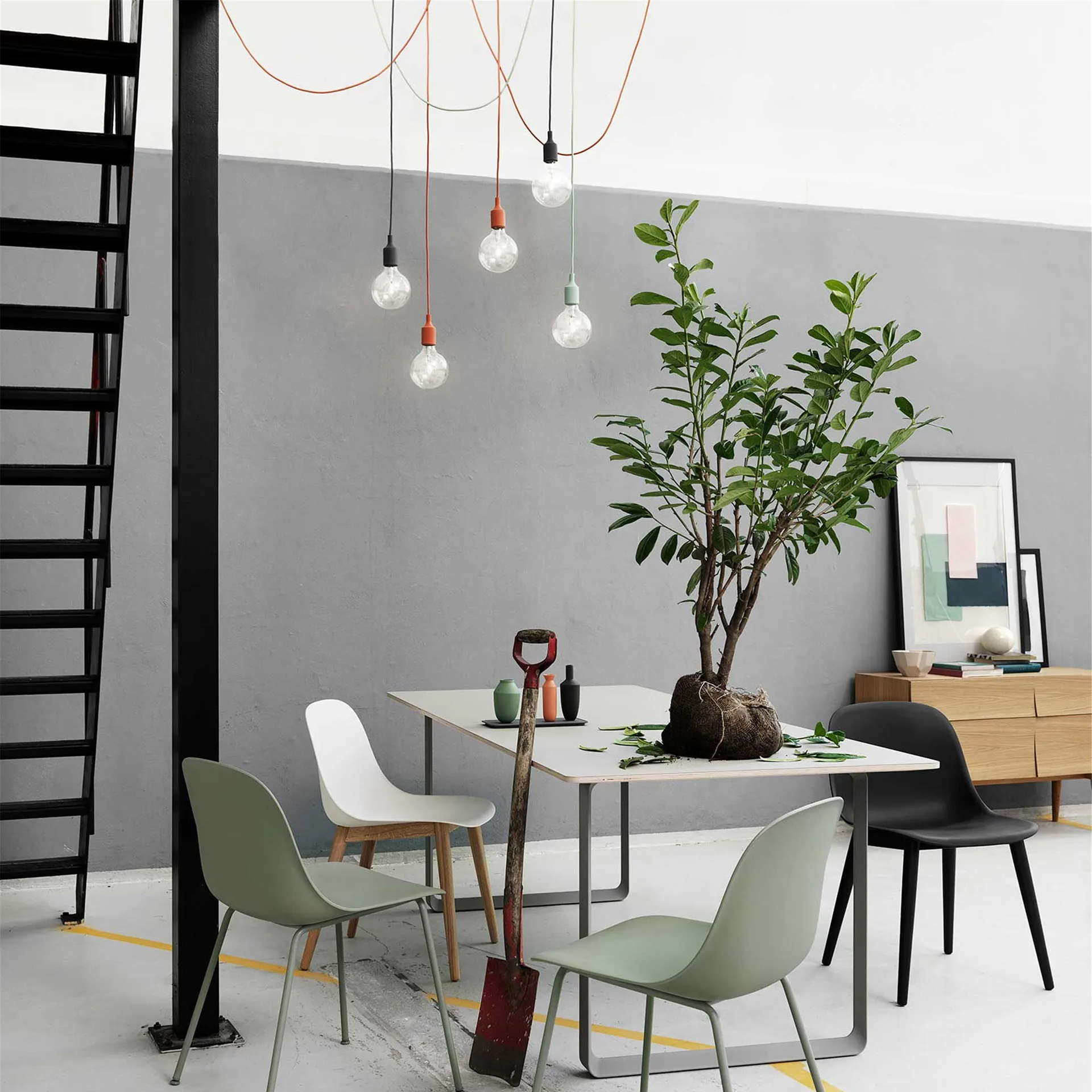 E 27 pendant lamp, light green Muuto