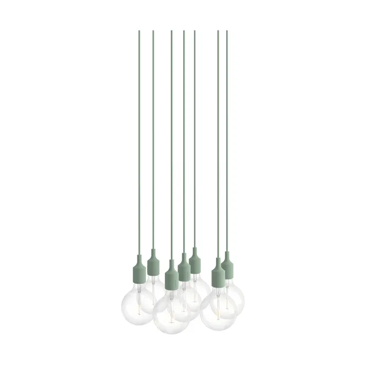 E27 Pendant Cluster 7 pendant - Light green - Muuto