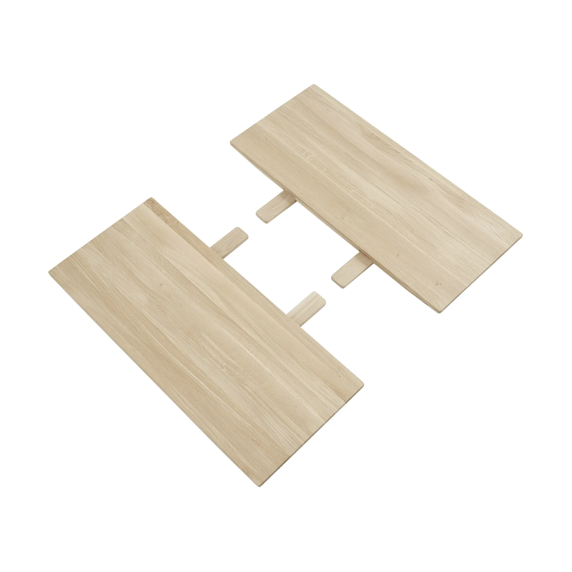 Earnest Extendable insert extension set of 2, Oiled oak Muuto