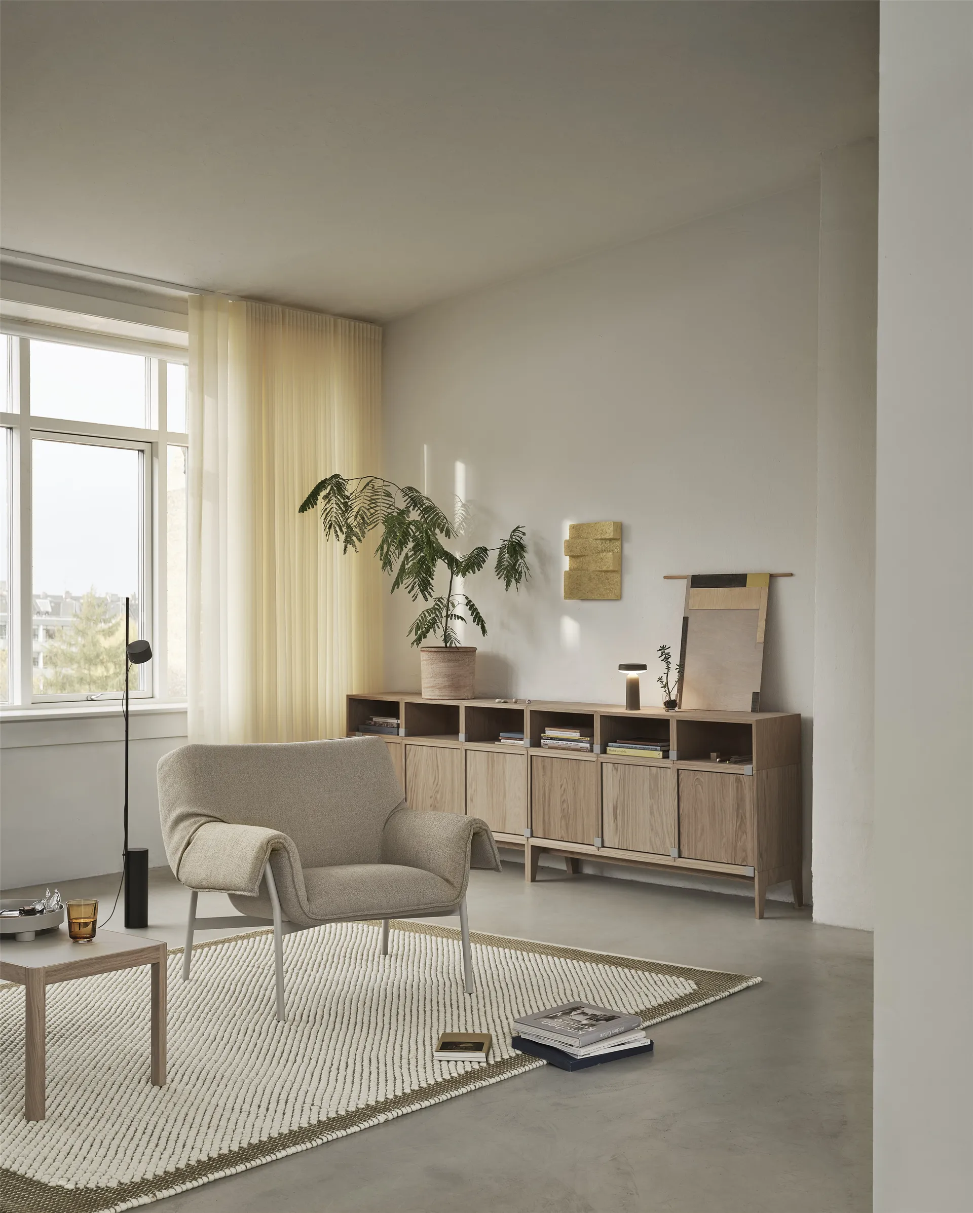 Ease portable table lamp 21.5 cm, Taupe Muuto