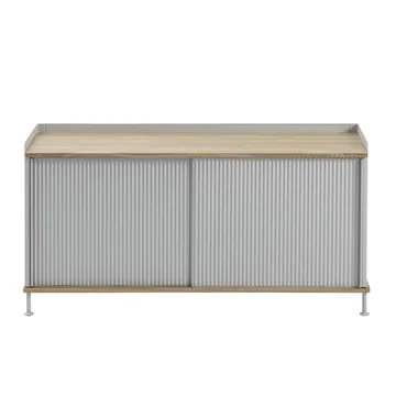 Enfold sideboard low 125x45x63 cm - Oak-Grey - Muuto