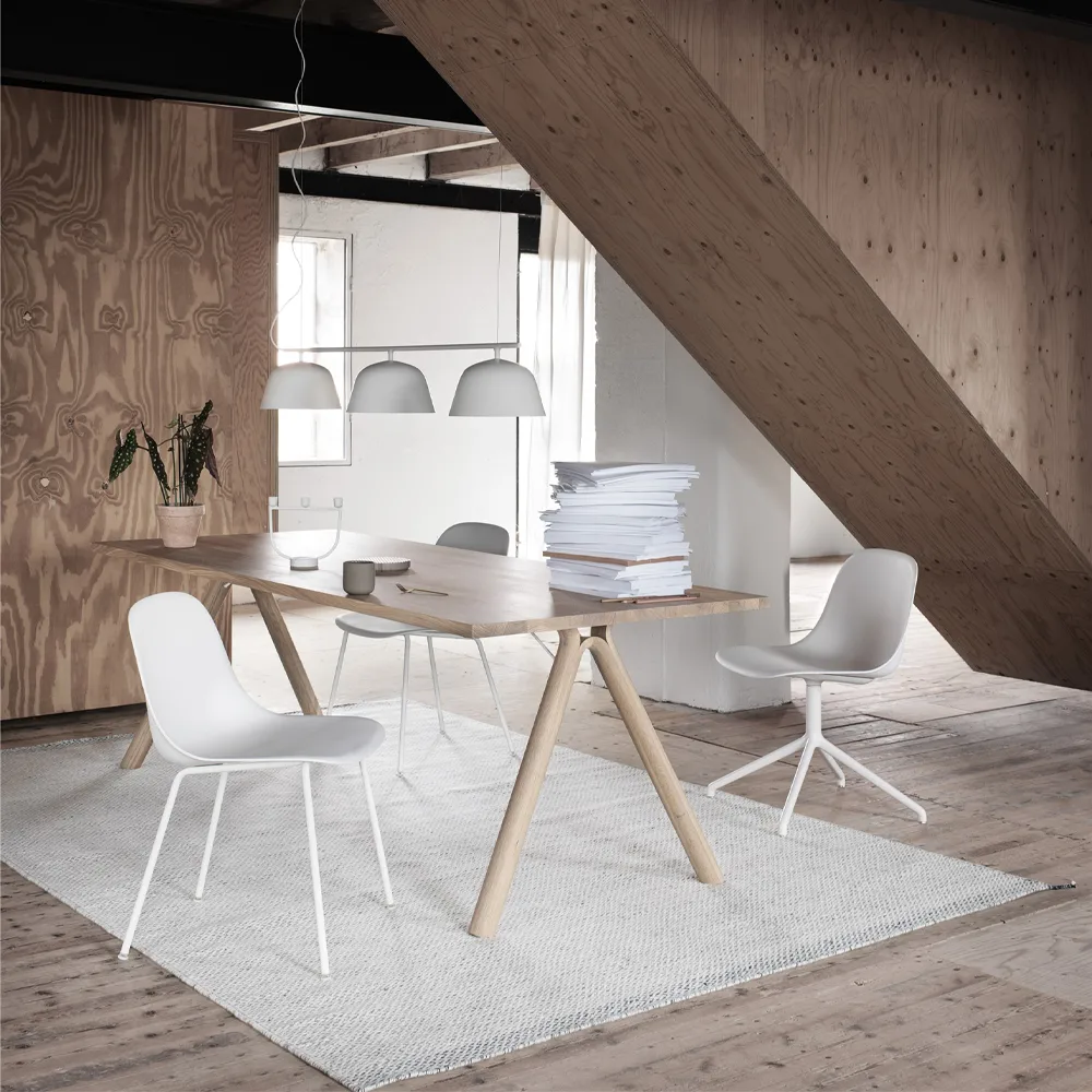 Fiber side chair, Natural white - white (plastic) Muuto