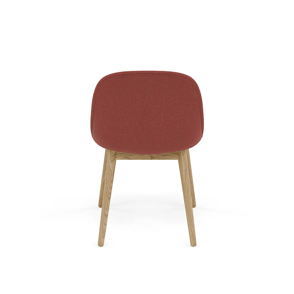 Fiber Side Chair with wooden legs, Re-wool 558-oak Muuto