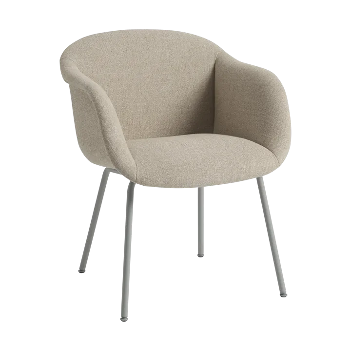 Fiber Soft Armchair tube base - Ecriture 240/Grey - Muuto
