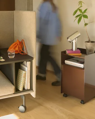 Folded Trolley rolling trolley with drawer - Grey - Muuto