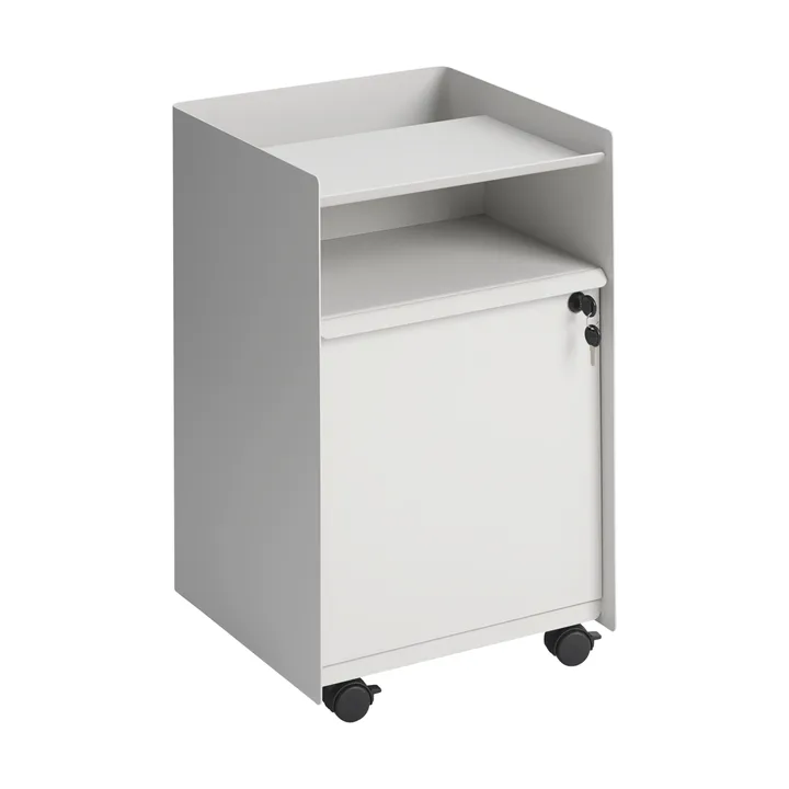 Folded Trolley trolley with cabinet - Grey - Muuto