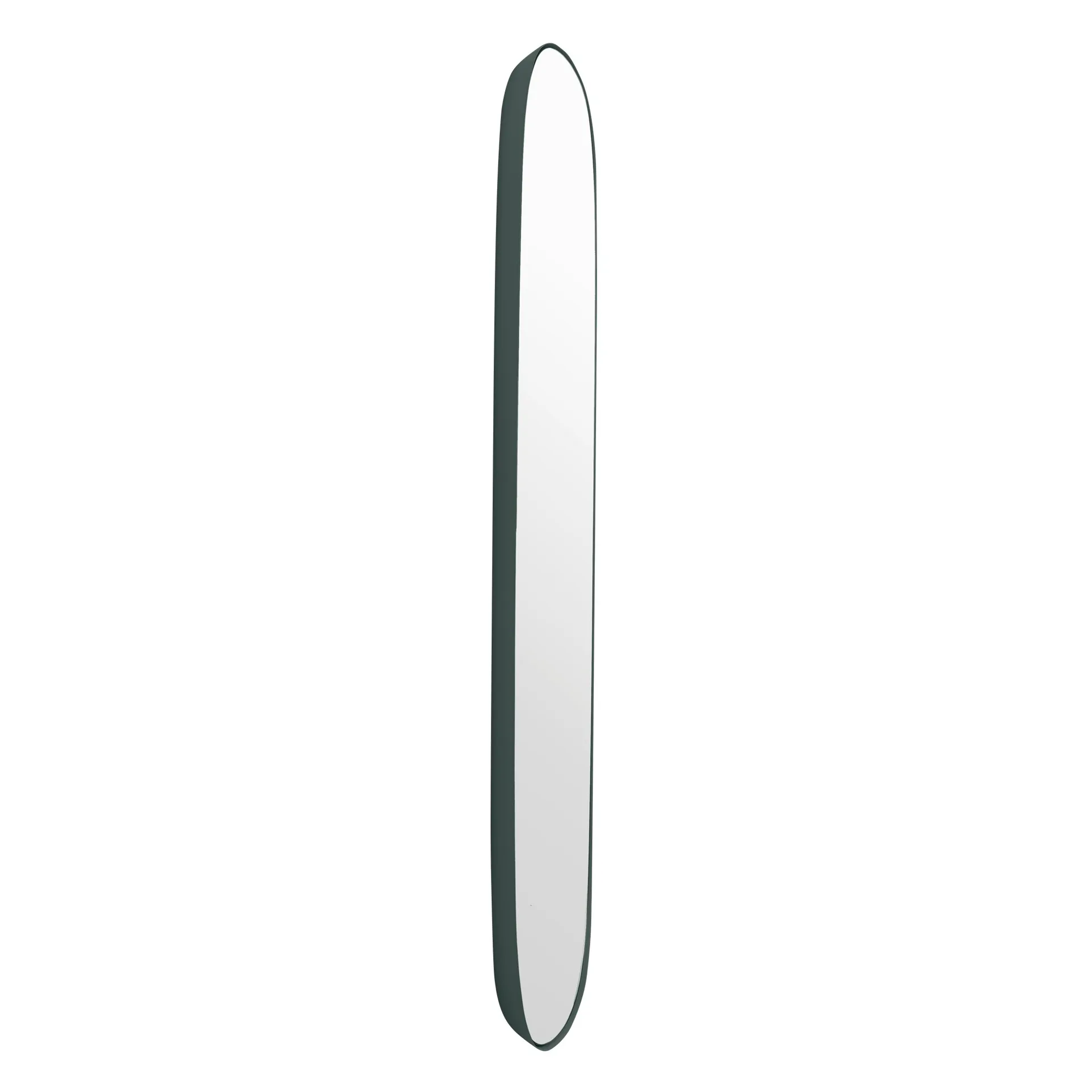 Framed mirror large, Dark-green clear, 118x44,5 Muuto