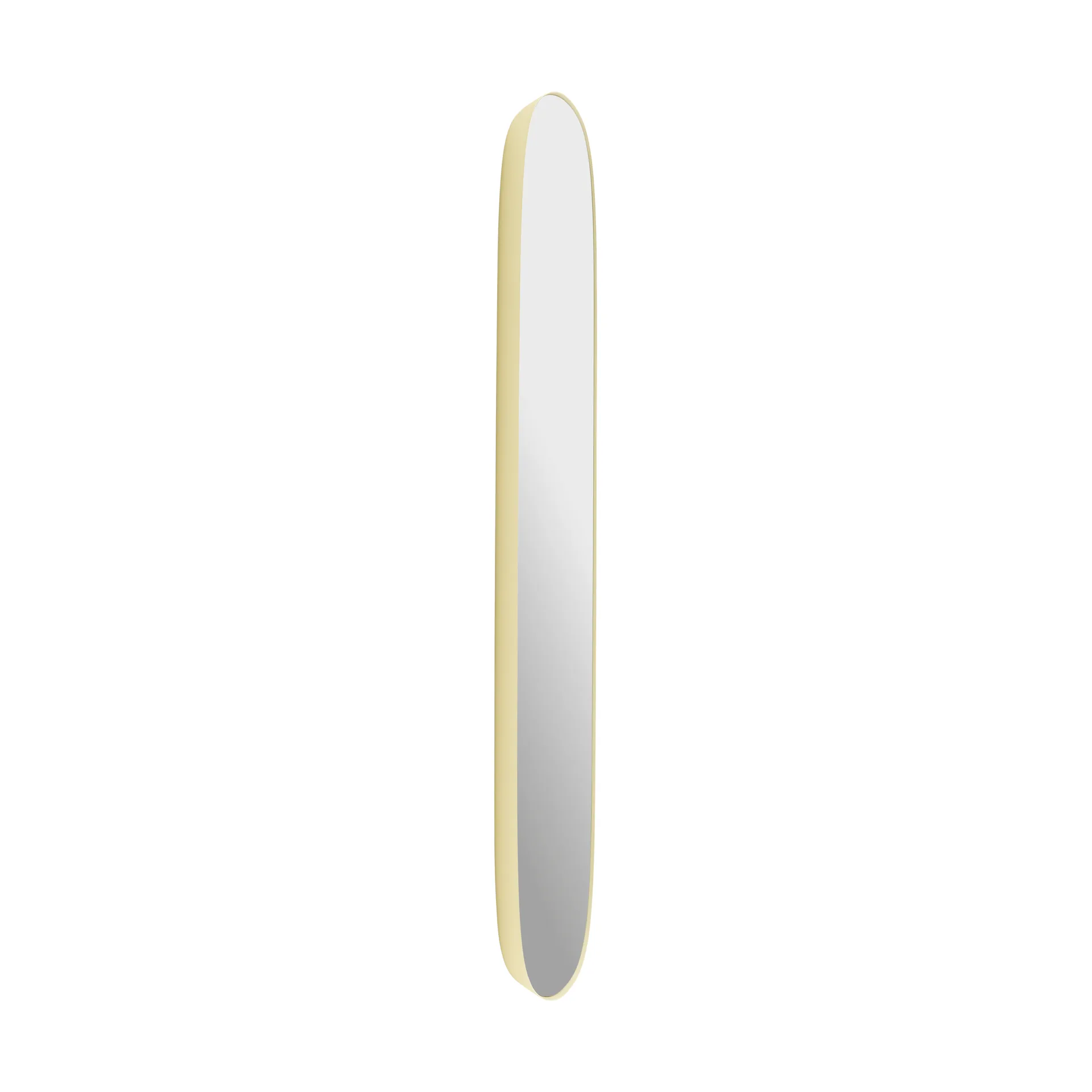 Framed mirror, Light yellow-clear, 118x44.5 cm Muuto