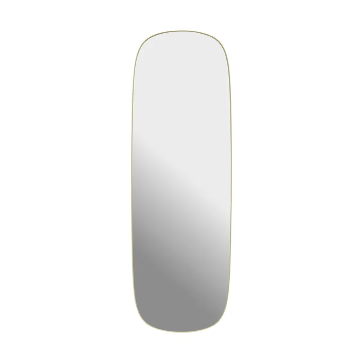 Framed mirror - Light yellow-clear, 150x50 cm - Muuto