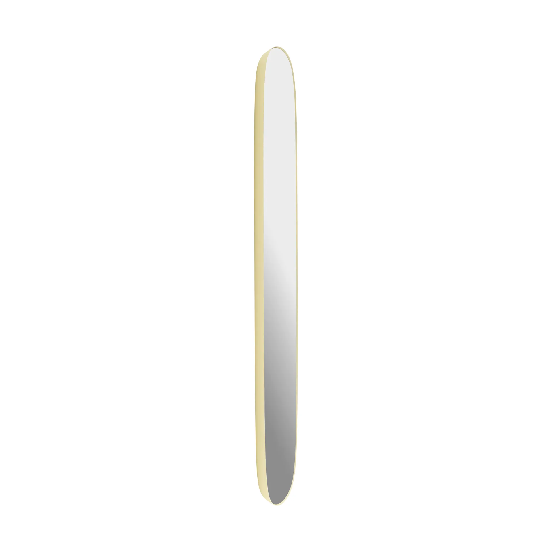 Framed mirror, Light yellow-clear, 150x50 cm Muuto