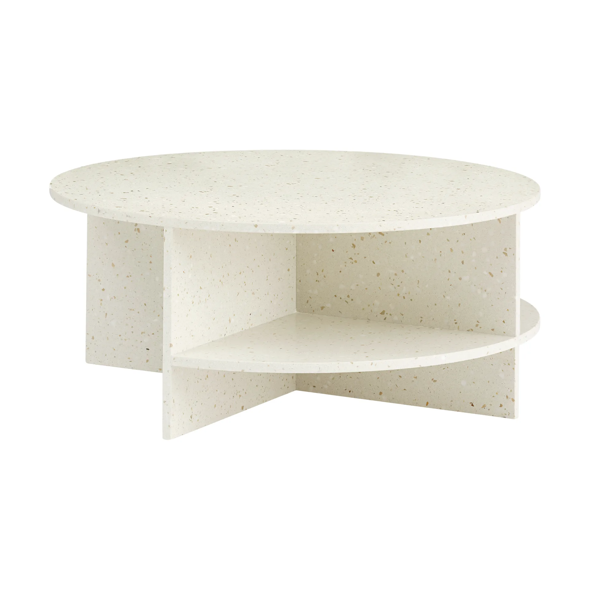 Halves coffee table, Off white-terrazzo, Ø85 cm Muuto