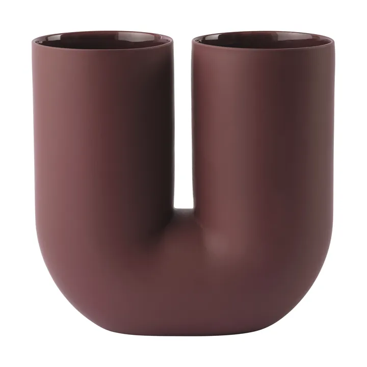 Kink vase 26 cm - Deep red - Muuto