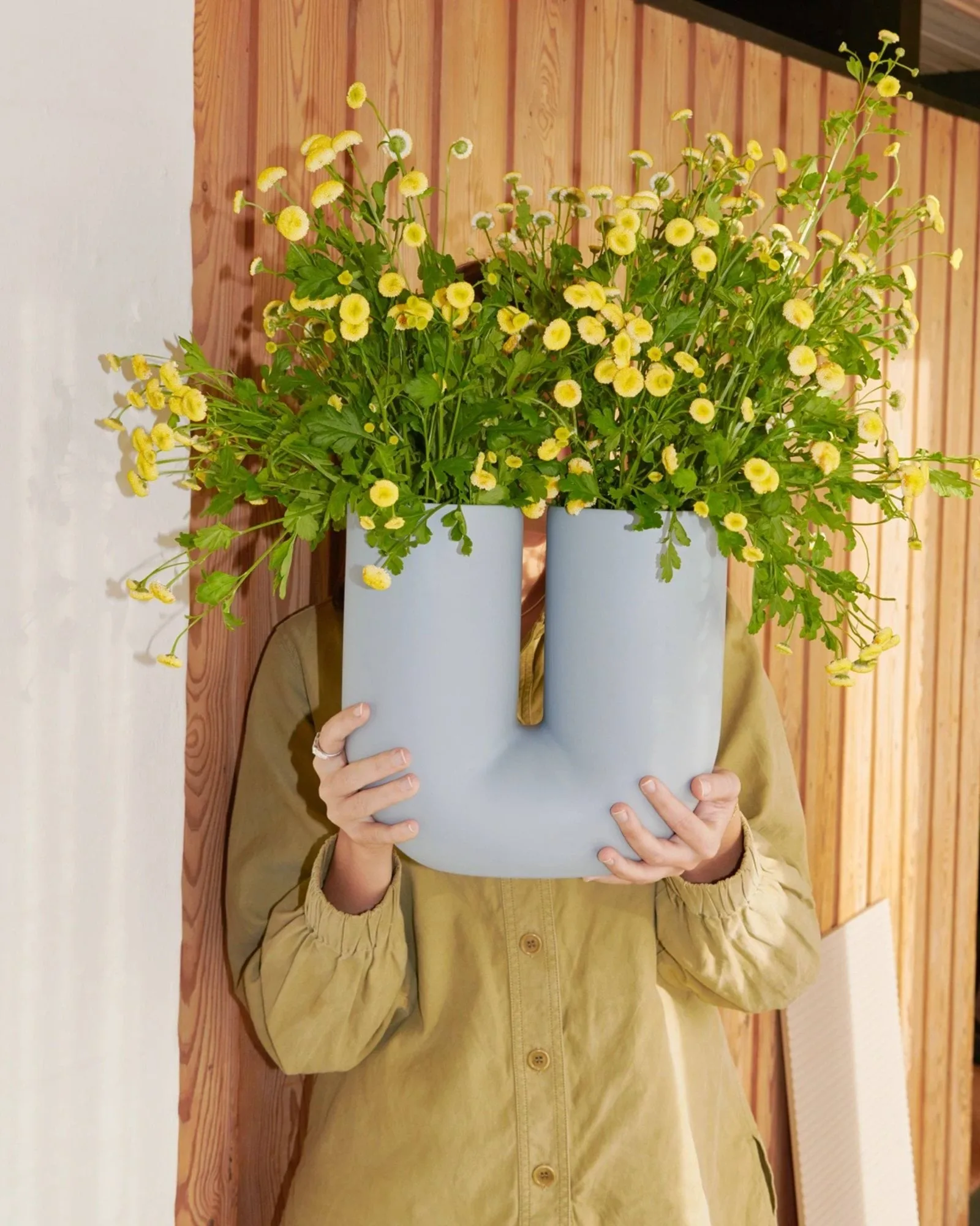Kink vase 26 cm, Light-blue Muuto