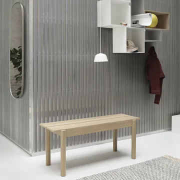 Linear bench, oak - 110 cm - Muuto