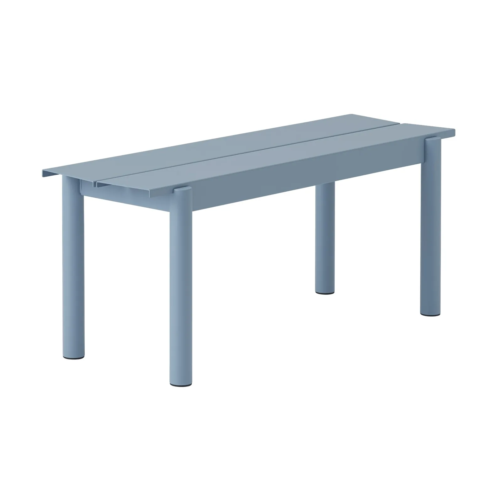 Linear steel bench 110 cm, Pale blue Muuto