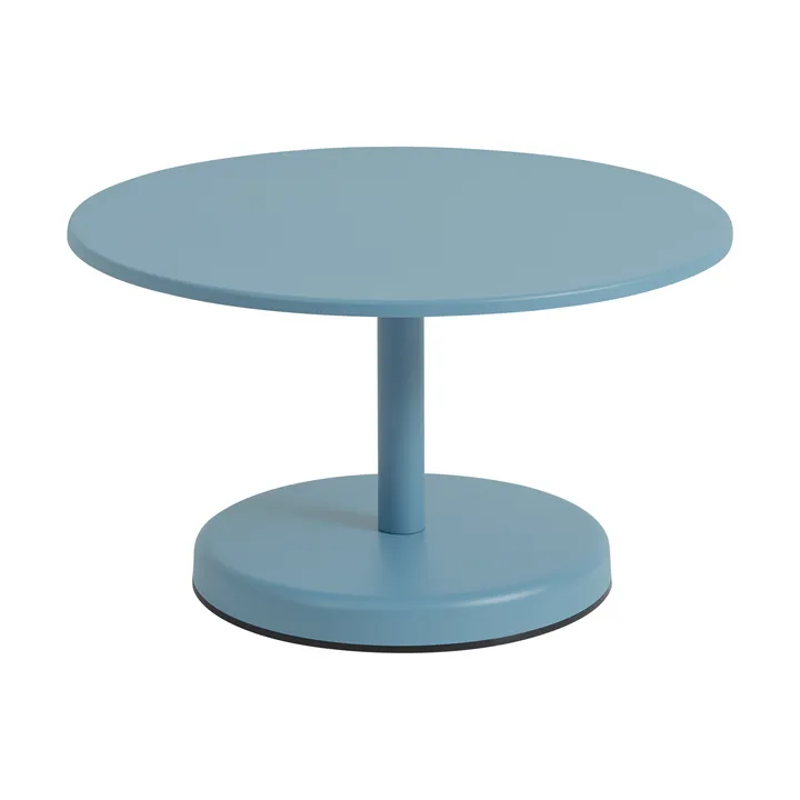 Linear Steel coffee table - Pale blue, Ø70x40 cm - Muuto