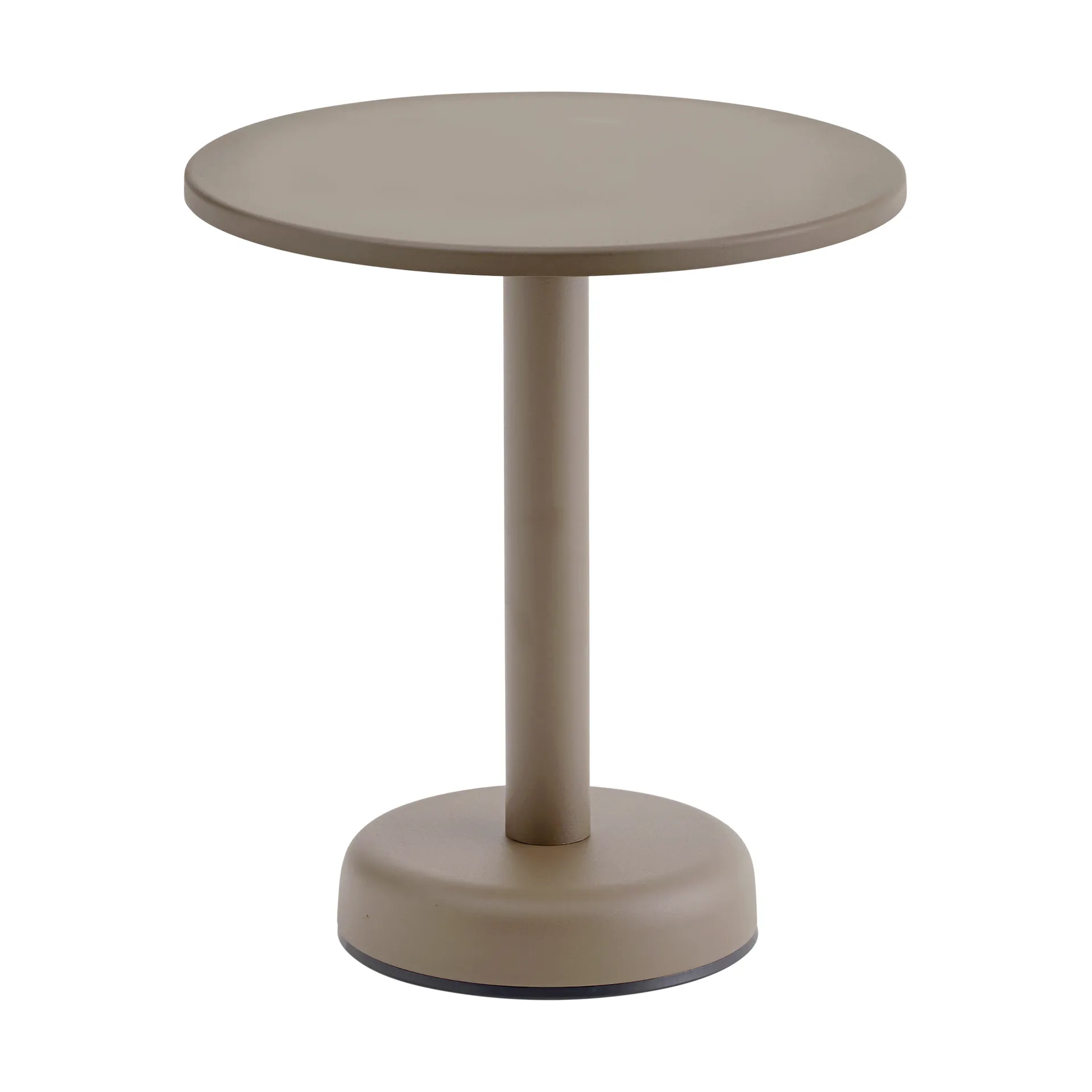Linear Steel coffee table, Taupe, Ø42x47 cm Muuto