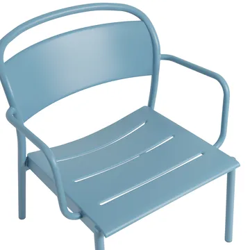 Linear Steel lounge armchair - Pale blue - Muuto
