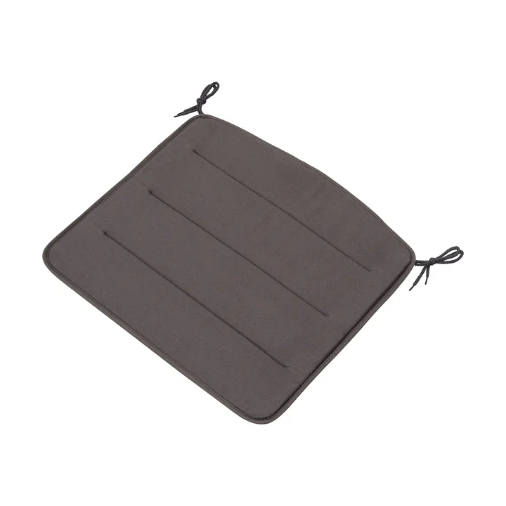 Linear Steel seat cushion for armchair - Dark grey - Muuto