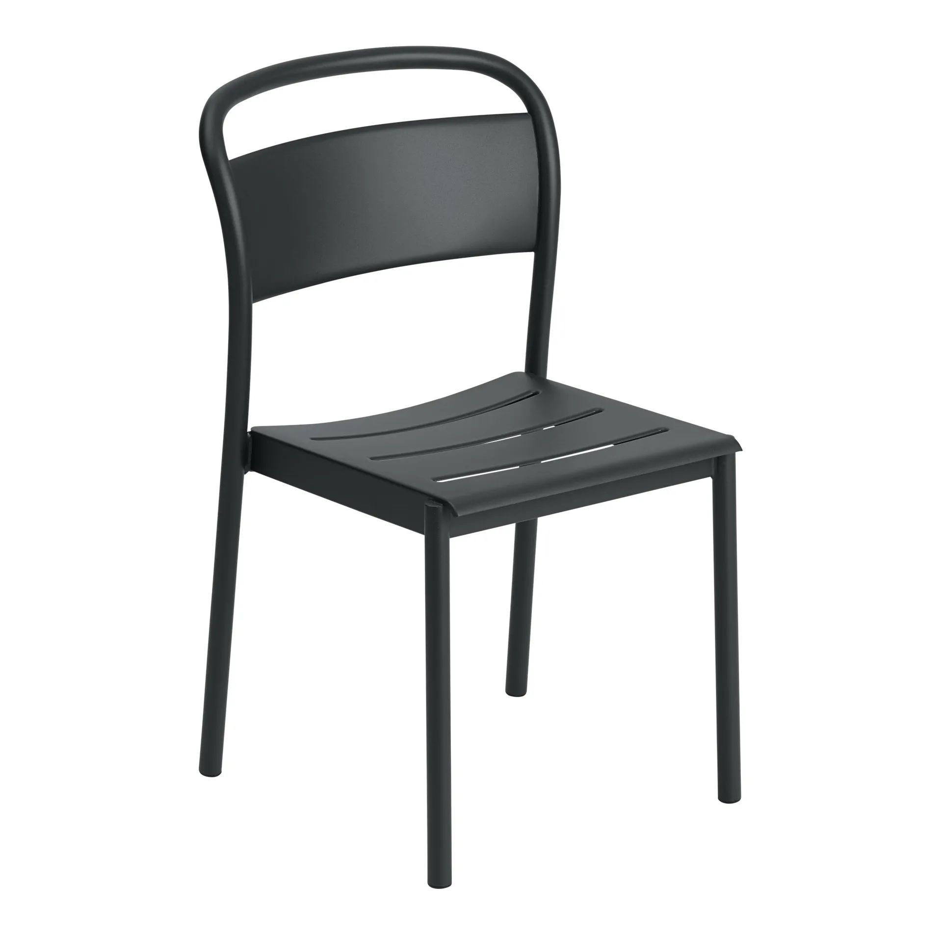 Linear steel side chair, Black Muuto