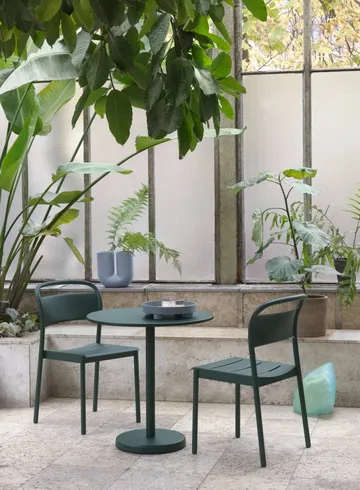 Linear steel side chair - Black - Muuto